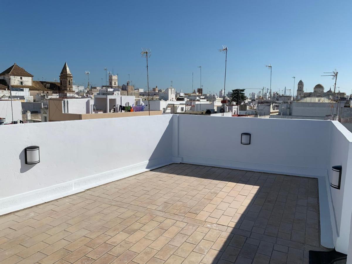 Atico Terraza Cadiz Centro Ascensor Playa De La Caleta Lägenhet Exteriör bild