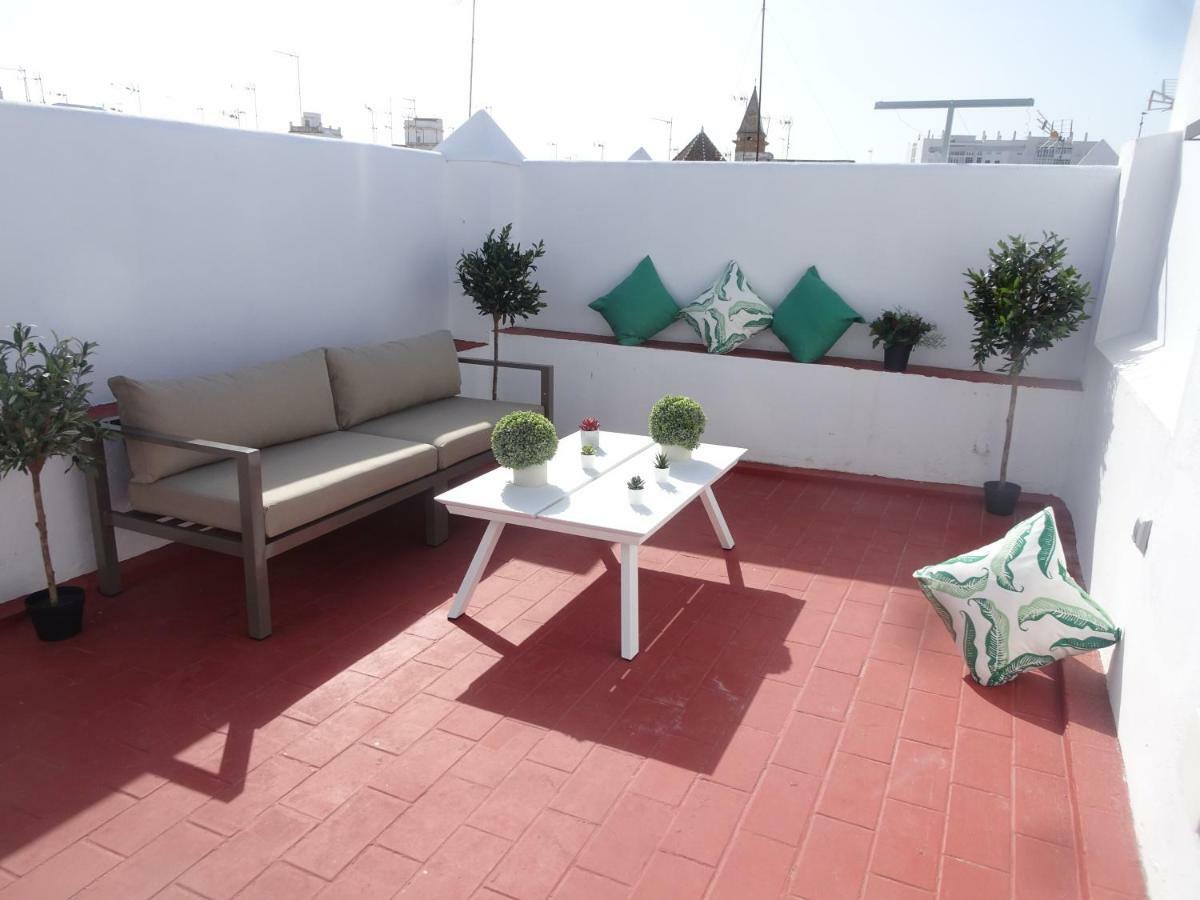 Atico Terraza Cadiz Centro Ascensor Playa De La Caleta Lägenhet Exteriör bild
